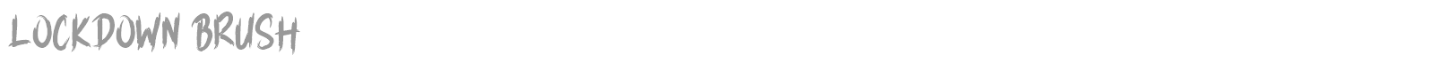 Lockdown Brush font preview